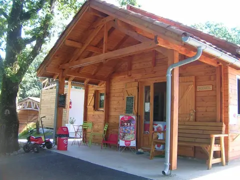 Le chalet d’accueil du parc